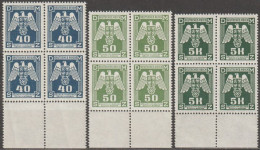 009/ Pof. SL 14-15,24, Border 4-blocks - Unused Stamps