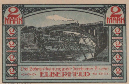 2 MARK 1920 Stadt ELBERFELD Rhine UNC DEUTSCHLAND Notgeld Banknote #PH165 - Lokale Ausgaben