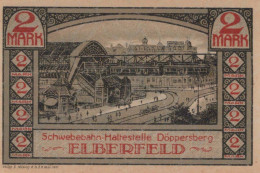 2 MARK 1920 Stadt ELBERFELD Rhine UNC DEUTSCHLAND Notgeld Banknote #PB157 - Lokale Ausgaben