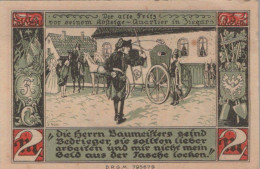 2 MARK 1914-1924 Stadt ZIESAR Saxony UNC DEUTSCHLAND Notgeld Banknote #PD397 - Lokale Ausgaben