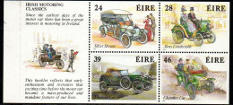 Irland Eire 1989 - Mi.Nr. 671 - 674 E (aus Markenheftchen) - Postfrisch MNH - Autos Cars Oldtimer - Unused Stamps