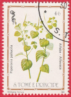 N° Yvert & Tellier 762 - Sao Tomé-et-Principe (1983) (Oblitéré) - Plantes Médicinales ''Piperonia Pallucila'' - Sao Tomé E Principe