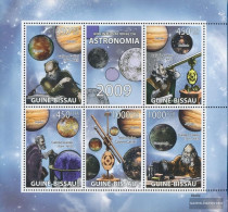Guinea-Bissau 4091-4095 Sheetlet (complete. Issue) Unmounted Mint / Never Hinged 2009 Year The Astronomy (Galileo Galile - Guinea-Bissau