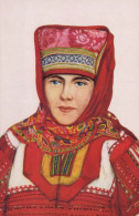 WOMEN'S CLOTHING XIX CENTURY URSS Vintage Cartolina CPSMPF #PKG986.A - Kostums
