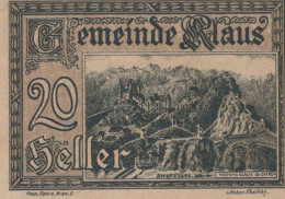 20 HELLER 1920 Stadt KLAUS Oberösterreich Österreich Notgeld Banknote #PD725 - [11] Emissions Locales