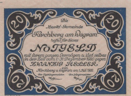20 HELLER 1920 Stadt KIRCHBERG AM WAGRAM Niedrigeren Österreich #PD901 - [11] Emissions Locales