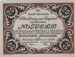20 HELLER 1920 Stadt KIRCHBERG AM WAGRAM Niedrigeren Österreich #PD643 - [11] Emissions Locales