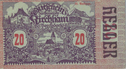 20 HELLER 1920 Stadt KALLHAM Oberösterreich Österreich Notgeld Banknote #PD663 - [11] Local Banknote Issues