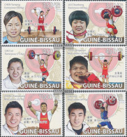Guinea-Bissau 4011-4016 (complete. Issue) Unmounted Mint / Never Hinged 2009 Weightlifting - Guinée-Bissau