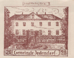 20 HELLER 1920 Stadt JEUTENDORF Niedrigeren Österreich Notgeld #PD635 - [11] Local Banknote Issues