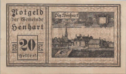 20 HELLER 1920 Stadt HENHART Oberösterreich Österreich Notgeld Banknote #PD594 - [11] Emissions Locales