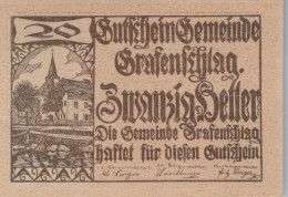 20 HELLER 1920 Stadt GRAFENSCHLAG Niedrigeren Österreich Notgeld #PF033 - Lokale Ausgaben