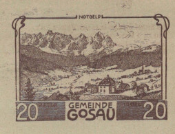 20 HELLER 1920 Stadt GOSAU Oberösterreich Österreich Notgeld Papiergeld Banknote #PG567 - Lokale Ausgaben