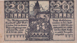 20 HELLER 1920 Stadt FREISTADT Oberösterreich Österreich Notgeld Banknote #PF131 - Lokale Ausgaben