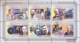 Guinea-Bissau 3986-3991 Sheetlet (complete. Issue) Unmounted Mint / Never Hinged 2008 Physicist - Guinée-Bissau
