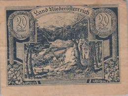 20 Heller 1920 Stadt Federal State Of Niedrigeren Österreich #PE433 - Lokale Ausgaben