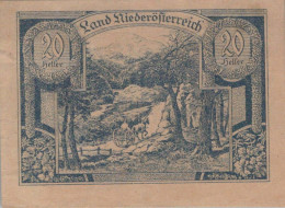 20 Heller 1920 Stadt Federal State Of Niedrigeren Österreich #PE220 - Lokale Ausgaben