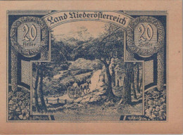 20 Heller 1920 Stadt Federal State Of Niedrigeren Österreich #PE228 - Lokale Ausgaben