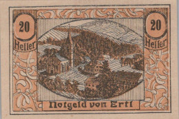 20 HELLER 1920 Stadt ERTL Niedrigeren Österreich Notgeld Papiergeld Banknote #PG821 - Lokale Ausgaben