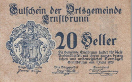 20 HELLER 1920 Stadt ERNSTBRUNN Niedrigeren Österreich Notgeld #PF384 - Lokale Ausgaben