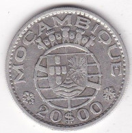 Colonie Portugaise, Mozambique , 20 Escudos 1960 . Argent, KM# 80 - Mozambico