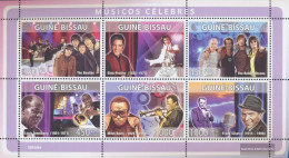 Guinea-Bissau 3972-3977 Sheetlet (complete. Issue) Unmounted Mint / Never Hinged 2008 Beatles, Presley, Armstrong, Sinat - Guinea-Bissau