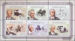Guinea-Bissau 3958-3963 Sheetlet (complete. Issue) Unmounted Mint / Never Hinged 2008 Ford, Dunlop, Daimler, Benz, Mayba - Guinea-Bissau