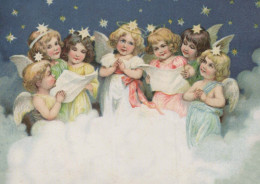 ANGEL Happy New Year Christmas Vintage Postcard CPSM #PAS773.GB - Angels