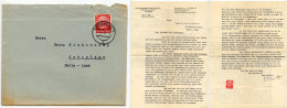 Germany 1939 Cover & Letter; Eberswalde - Dr. Schmidt, Forschungsstätte Deutsches Wild To Schiplage; 12pf. Hindenburg - Cartas & Documentos