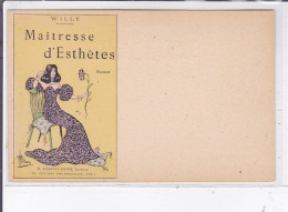 PUBLICITE : Roman "Maitresse D'Esthete" Par Willy - Illustrée Par GUILLAUME - Très Bon état - Publicité