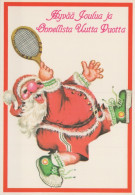 SANTA CLAUS CHRISTMAS Holidays Vintage Postcard CPSM #PAK582.GB - Santa Claus