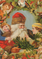 SANTA CLAUS CHILDREN CHRISTMAS Holidays Vintage Postcard CPSM #PAK926.GB - Santa Claus