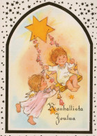 ANGEL CHRISTMAS Holidays Vintage Postcard CPSM #PAH328.GB - Anges