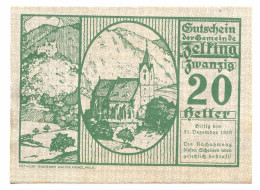 20 Heller 1920 ZELKING Österreich UNC Notgeld Papiergeld Banknote #P10525 - [11] Emisiones Locales