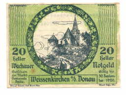20 Heller 1920 WEISSENKIRCHEN Österreich UNC Notgeld Papiergeld Banknote #P10463 - [11] Emisiones Locales
