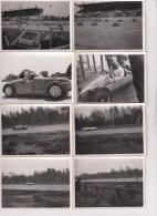 91 AUTODROME LINAS MONTLHERY  -  LOT DE 8 PHOTOS  - - Auto's