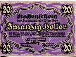 20 HELLER 1920 Stadt Wien Österreich Notgeld Papiergeld Banknote #PL562 - [11] Lokale Uitgaven