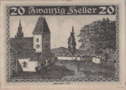 20 HELLER 1920 Stadt WALDING Oberösterreich Österreich Notgeld Banknote #PI407 - Lokale Ausgaben