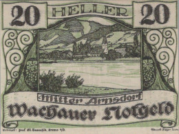 20 HELLER 1920 Stadt WACHAU Niedrigeren Österreich Notgeld Papiergeld Banknote #PG720 - Lokale Ausgaben
