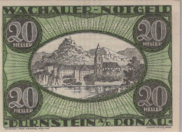 20 HELLER 1920 Stadt WACHAU Niedrigeren Österreich Notgeld Papiergeld Banknote #PG723 - Lokale Ausgaben