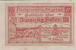 20 HELLER 1920 Stadt STEYREGG Oberösterreich Österreich Notgeld Banknote #PE615 - Lokale Ausgaben