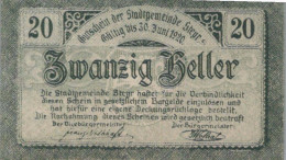 20 HELLER 1920 Stadt STEYR Oberösterreich Österreich Notgeld Banknote #PE708 - [11] Lokale Uitgaven