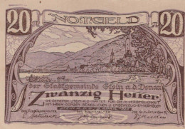 20 HELLER 1920 Stadt STEIN AN DER DONAU Niedrigeren Österreich Notgeld #PE859 - [11] Emissions Locales