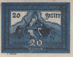 20 HELLER 1920 Stadt SIEZENHEIM Salzburg Österreich Notgeld Banknote #PF179 - [11] Local Banknote Issues