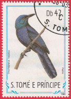 N° Yvert & Tellier 793 - Sao Tomé-et-Principe (1983) (Oblitéré) - Oiseaux - ''Onychoniatus Fulgidus'' - Sao Tome En Principe