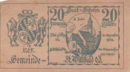 20 HELLER 1920 Stadt SANKT WILLIBALD Oberösterreich Österreich Notgeld #PF228 - [11] Local Banknote Issues