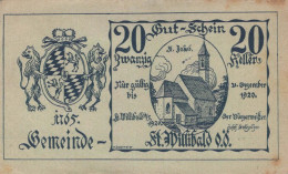 20 HELLER 1920 Stadt SANKT WILLIBALD Oberösterreich Österreich Notgeld #PI261 - [11] Emissions Locales