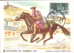 CARTE MAXIMUM 1964 JOURNEE DU TIMBRE - LYON - 1960-1969