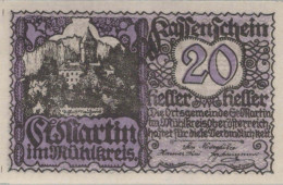 20 HELLER 1920 Stadt SANKT MARTIN IM MÜHLKREIS Oberösterreich Österreich UNC #PH099 - [11] Local Banknote Issues