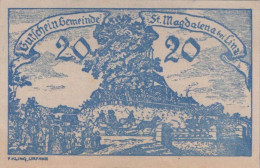 20 HELLER 1920 Stadt SANKT MAGDALENA BEI LINZ Oberösterreich Österreich #PE804 - [11] Local Banknote Issues